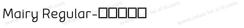 Mairy Regular字体转换